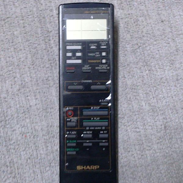 controle remoto vídeo cassete sharp modelo vc794 original