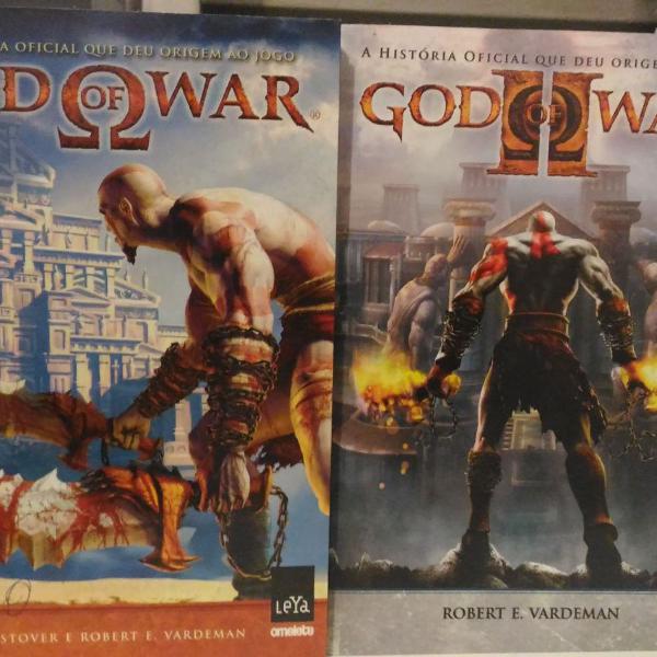 god of war 1 e 2 (livros)