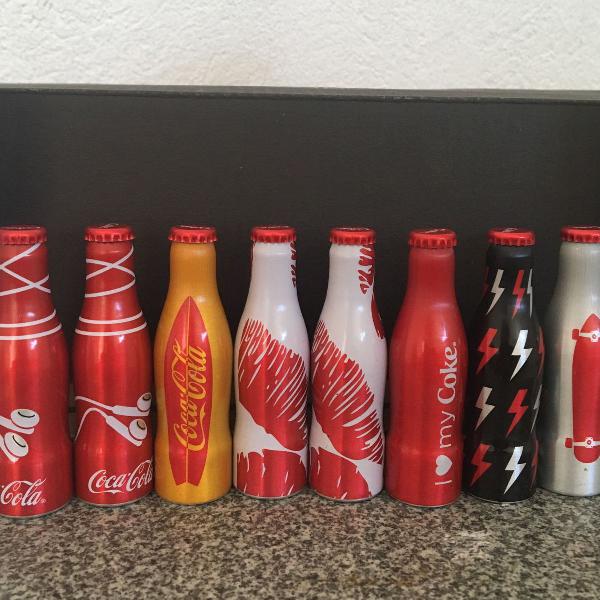 kit mini garrafinhas da coca cola