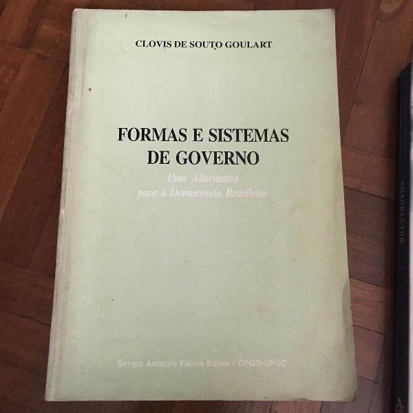livro formas e sistemas de governo - uma alternativa para a