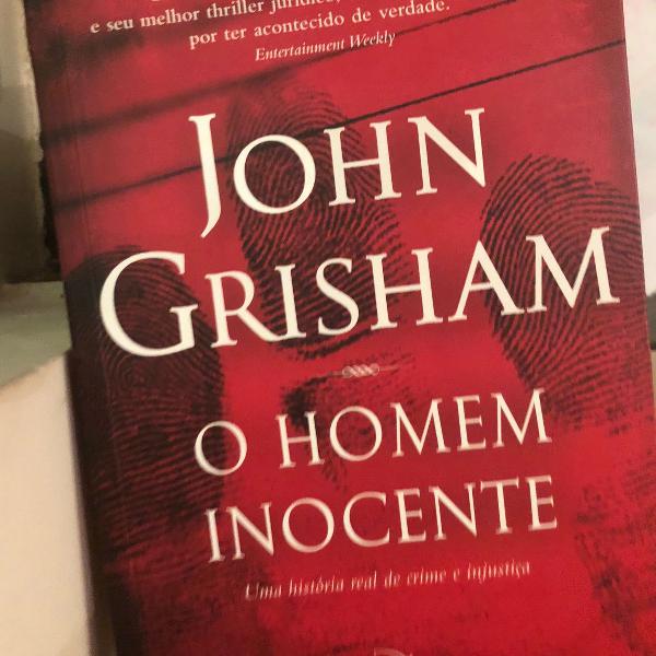 livro o homem inocente john grisham, lançamento recente