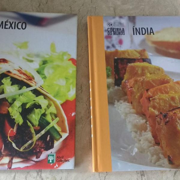 livros de receitas índia e méxico