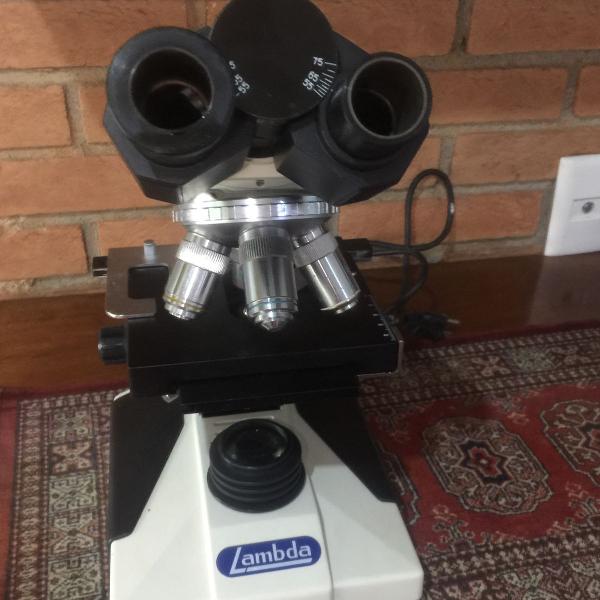 microscópio lanbda binocular