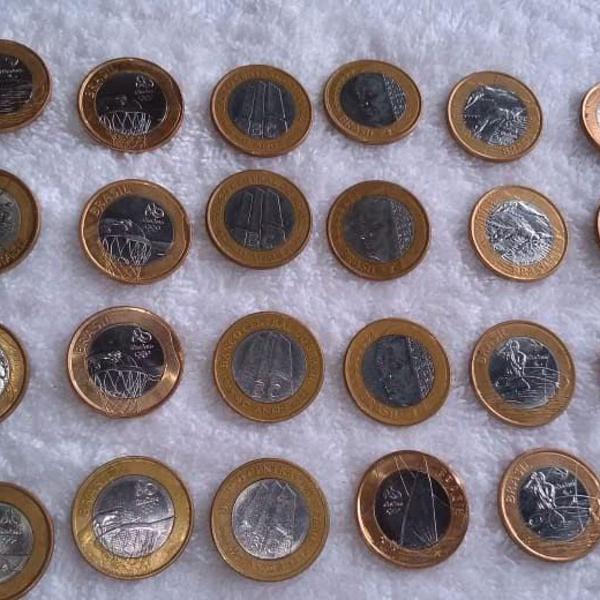 moedas das olimpíadas - lote com 30 moedas comemorativas e