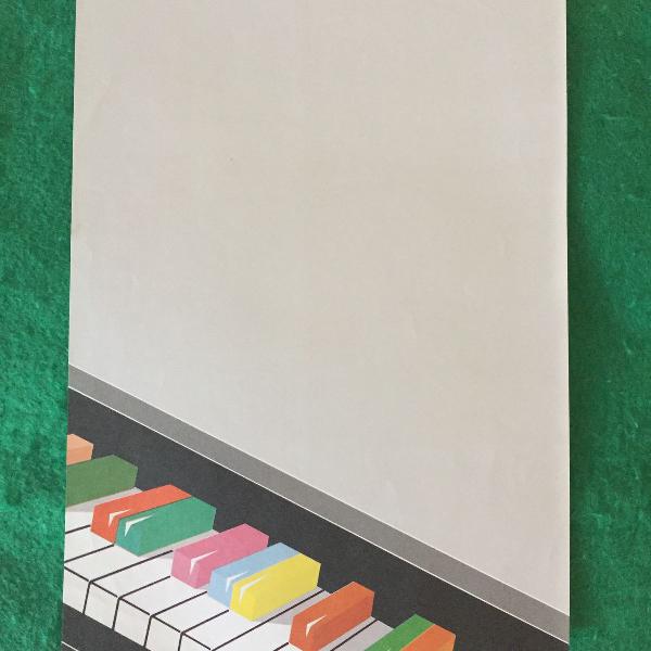 papel de carta - teclado de piano