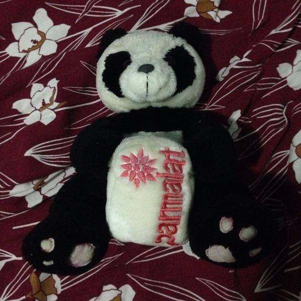 urso pelúcia panda parmalat