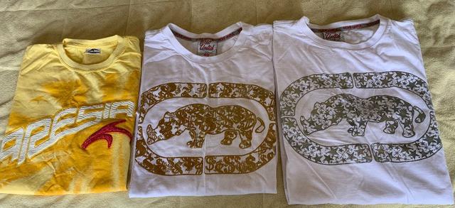 5 Camisetas manga curta da ecko red original nG e P algumas