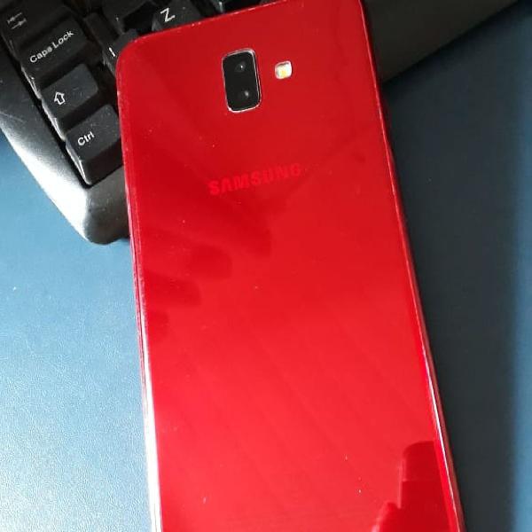 Celular Samsung J6+ Plus 32gb cor Vermelho com capinha +