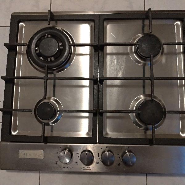 Cooktop 4 bocas - Midea tripla chama Inox CYA4B