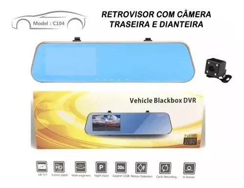 Espelho Retrovisor Tela 4 Full Hd Camera Re Camera Blackbox