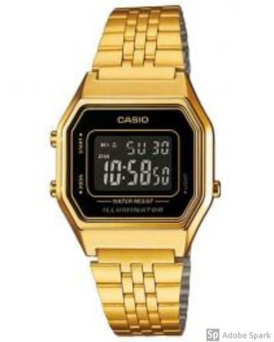 Relógio Feminino Casio Digital - Dourada