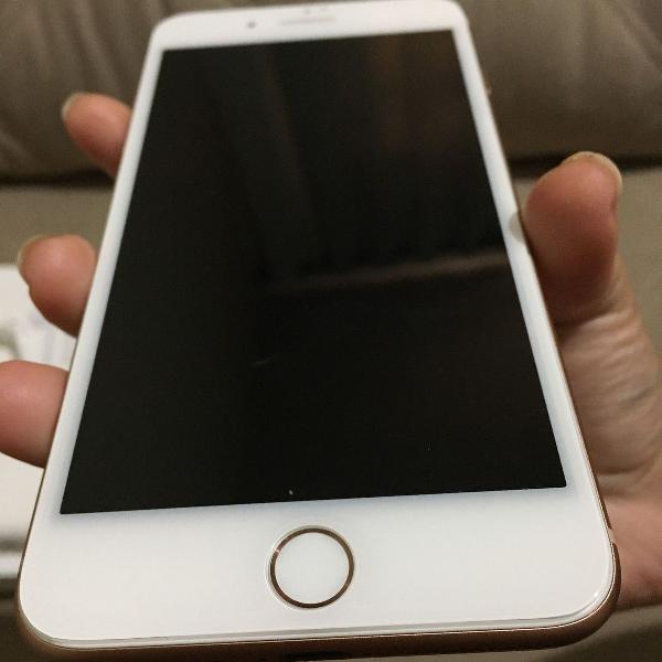 apple iphone 8 plus, dourado, 256 gb