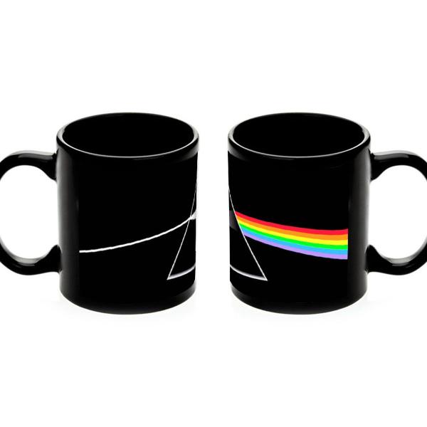 caneca 100% preta pink floyd