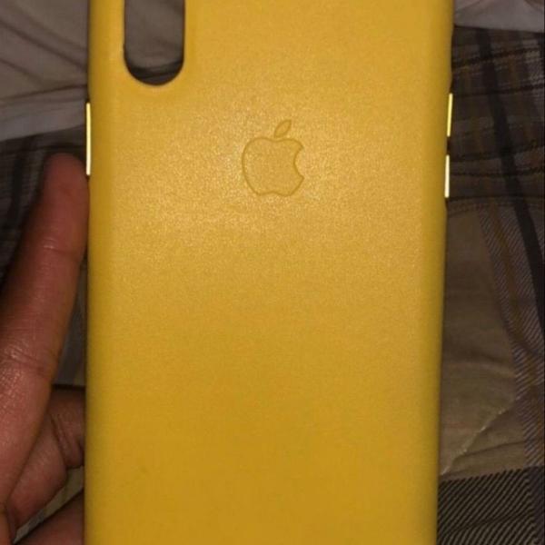 capa iphone x de couro apple