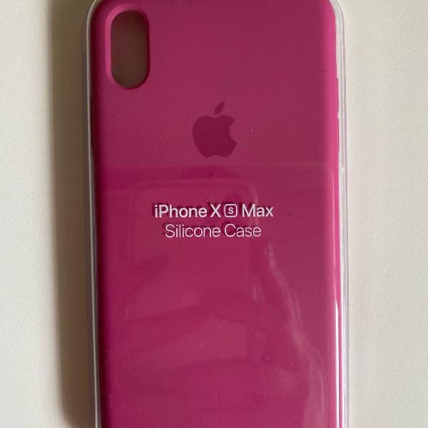 capa iphone xs max silicone pitaia original