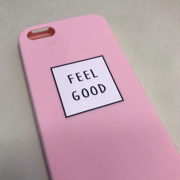 capinha de silicone - iphone 5, se, 5s - feel good rosa