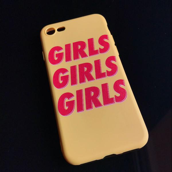 capinha girls - amarela - iphone 7 e 8