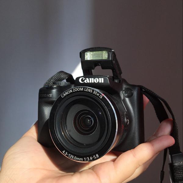 câmera fotográfica canon sx510 hs (semi-nova)