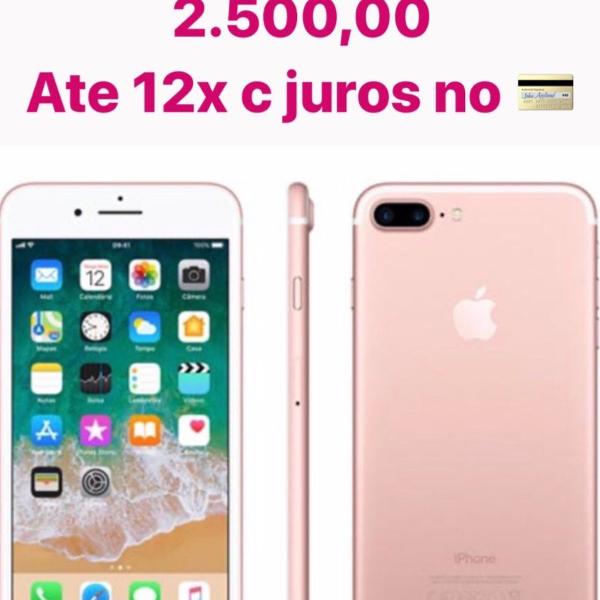 iphone 7 plus 128gb rose, um ano de uso com todos acessotios