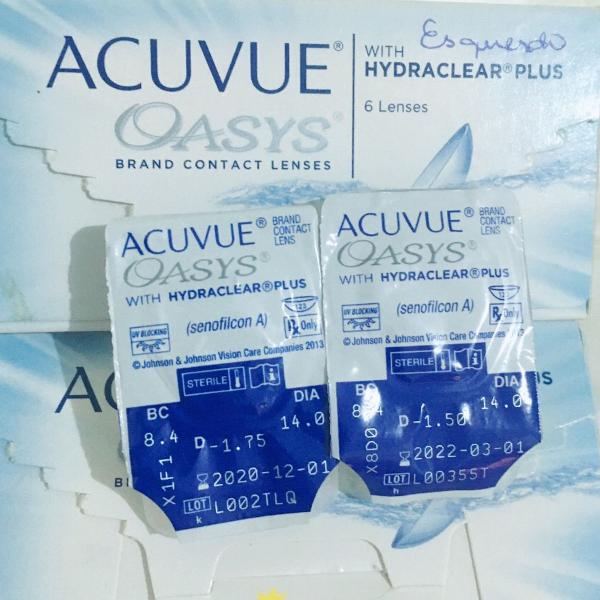 lente de contato acuvue oasys- par