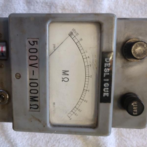 megômetro antigo raridade 1969 vintage para colecionador