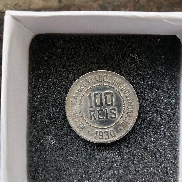 moeda níquel 100 reis 1930 república