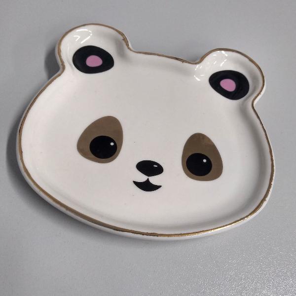 porta objetos urso panda cerâmica