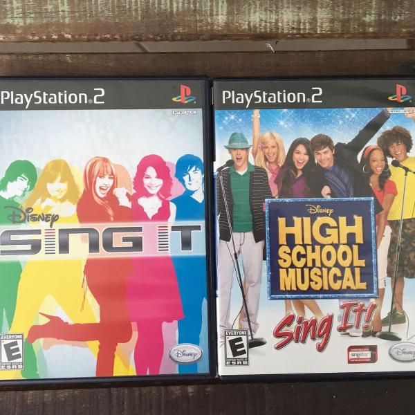 2 jogos de play 2 originais disney