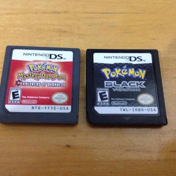 2 jogos pokemon nintendo ds black version e mystery dungeon