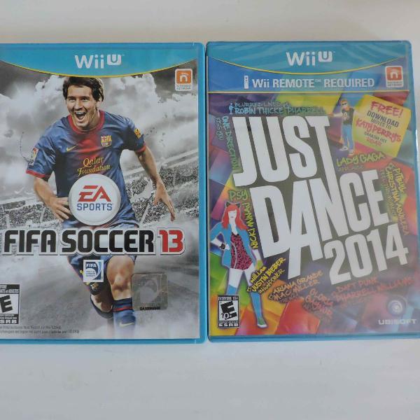 2 jogos wii u - just dance 2014 lacrado + fifa 13