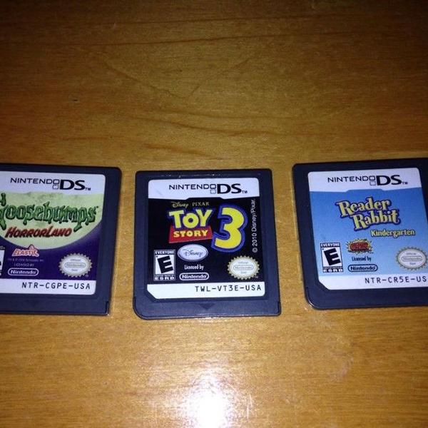 3 jogos nintendo ds goosebumps toy story 3 reader rabbit