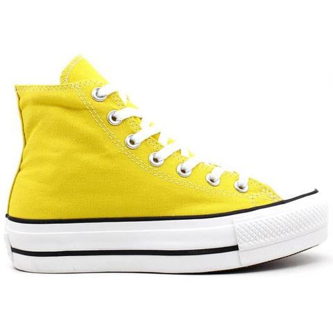 All Star Plataforma Amarelo Cano alto 36