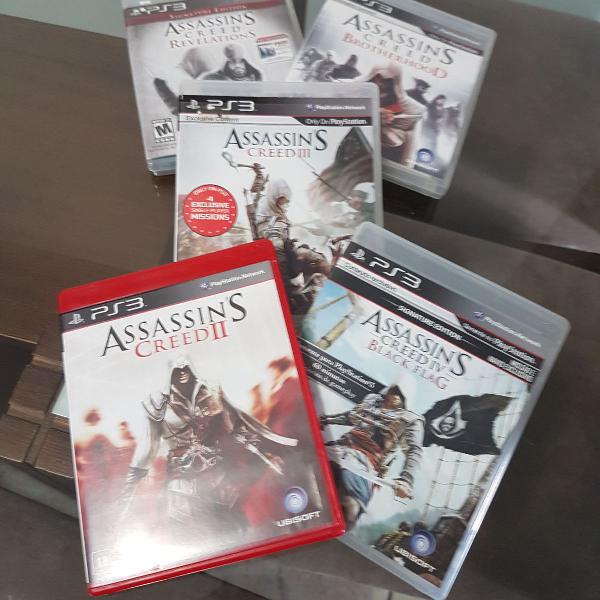 Assassins Creed PS3 5 Jogos