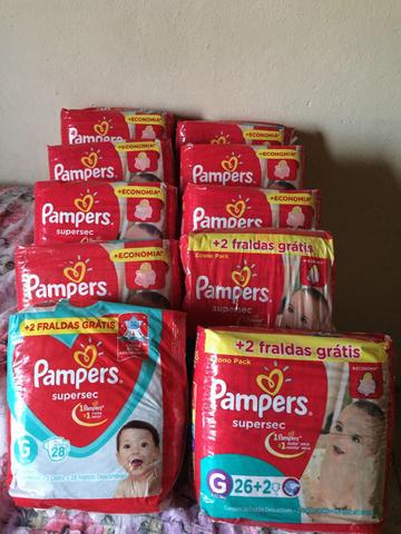 Fraldas Pampers SuperSec G