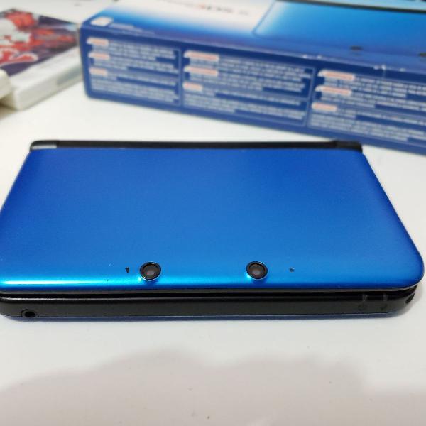 Nintendo 3ds XL Azul + 4 Jogos Pokémon Físicos