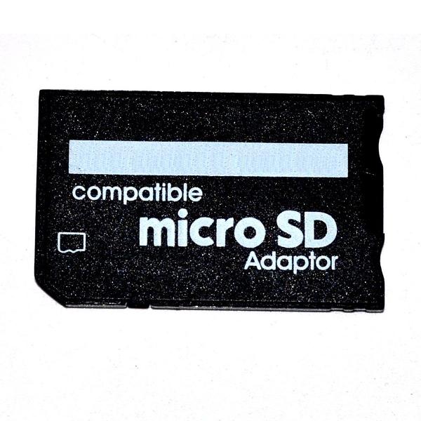 adaptador micro sd memory stick ms pro duo psp camera game