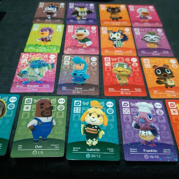 animal crossing amiibo cards coleção original