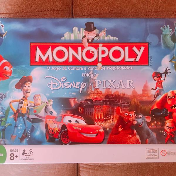 banco imobiliário monopoly disney pixar