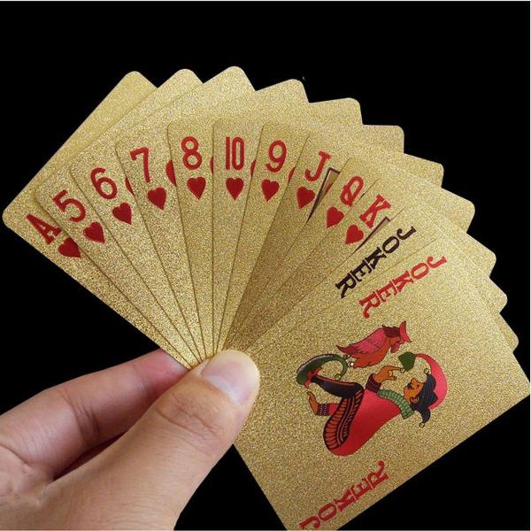 baralho importado dourado/gold/ jogo poker/cartas de baralho