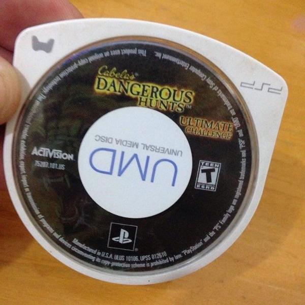 cabela´s dungerous hunts psp umd sony mídia fisica r$80