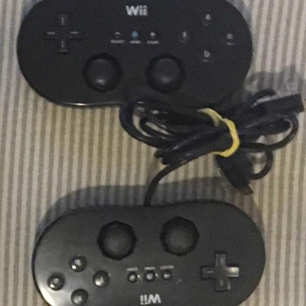 controle classic wii preto