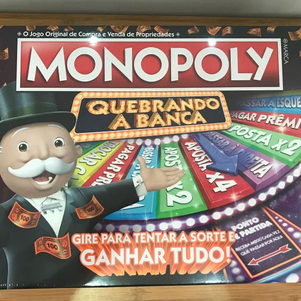 jogo de tabuleiro monopoly hasbro gaming quebra a banca