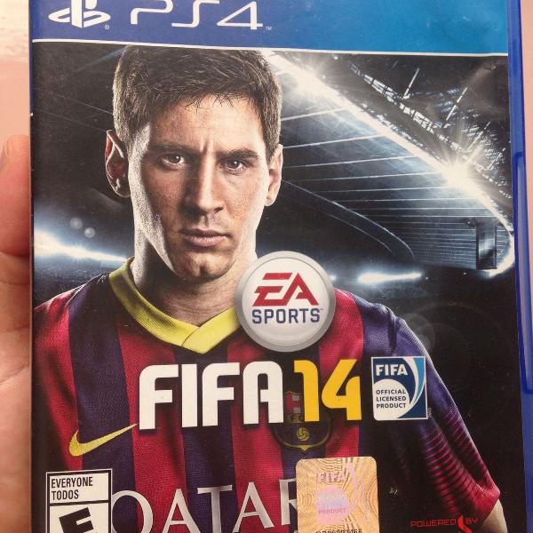 jogo fifa 14 playstation 4 americano semi novo r$70