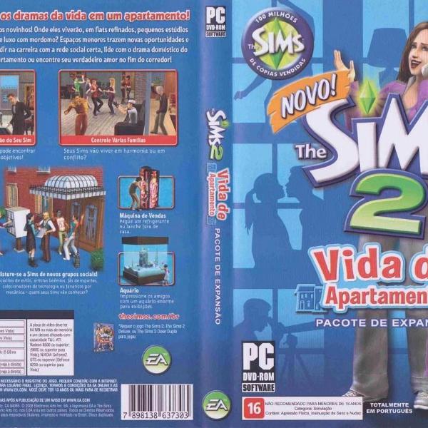 jogo para pc - the sims 2 - vida de apartamento - expansão
