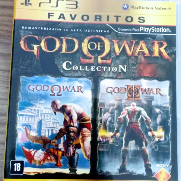 jogo playstation 3 - god of war collection i e ii