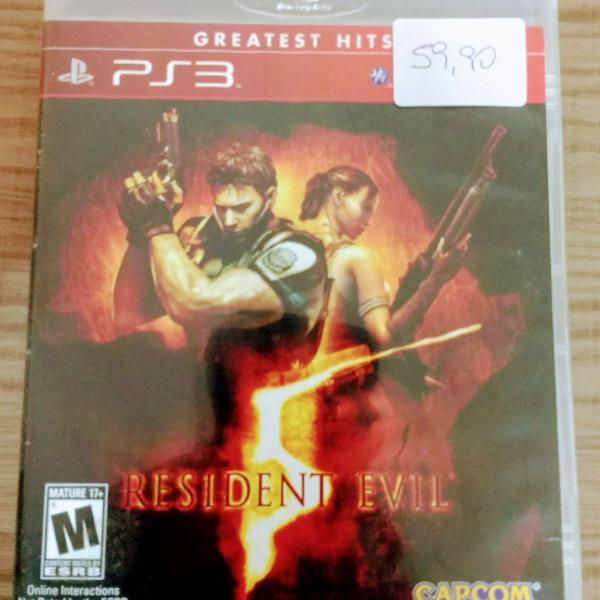 jogo playstation 3 - residente evil 5 gold edition