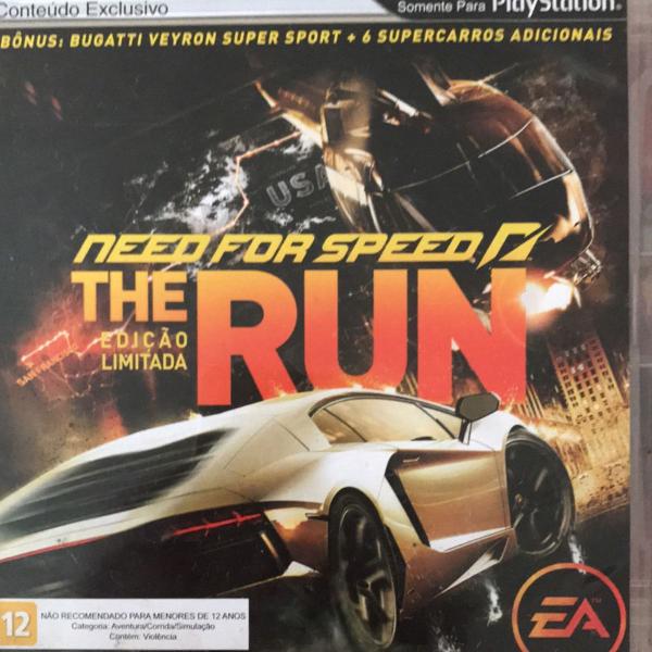jogo ps3 need for speed the run ediçao lim