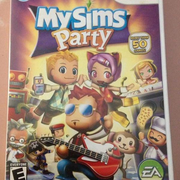 nintendo wii my sims party original usado completo frete