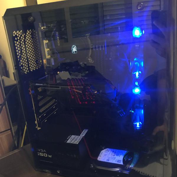 pc gamer i7 7700k placa de vídeo 1060 6gb 16 gb de ram e