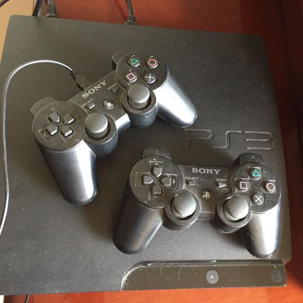 playstation 3 slim + 1 jogo